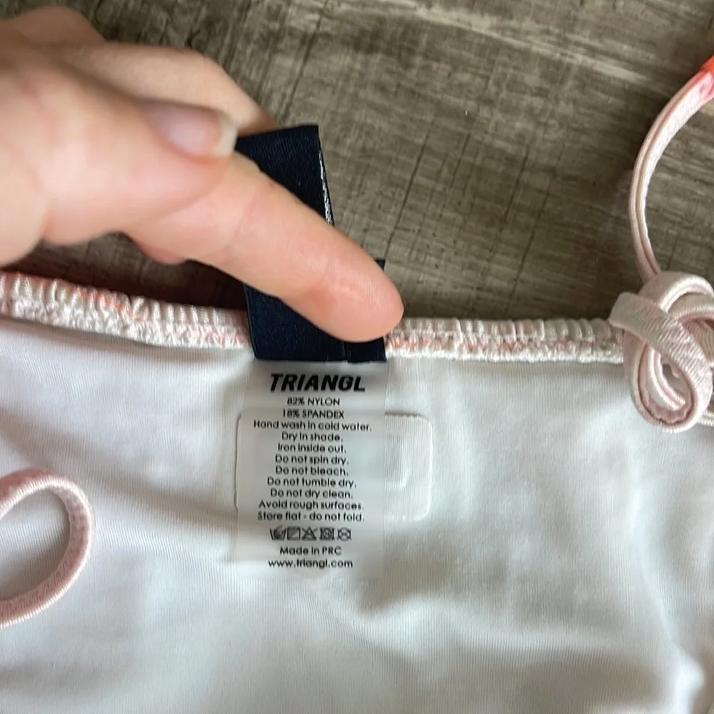 Triangl Swimwear Vinca Smocked side tie bikini bottomed